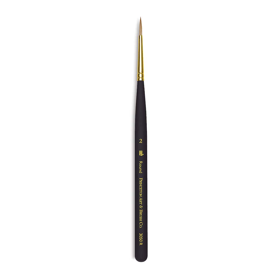Open in modal - Princeton Mini Brush - Round, Mini Handle, Size 2