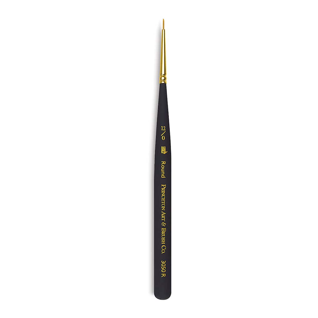 Open in modal - Princeton Mini Brush - Round, Mini Handle, 12/0