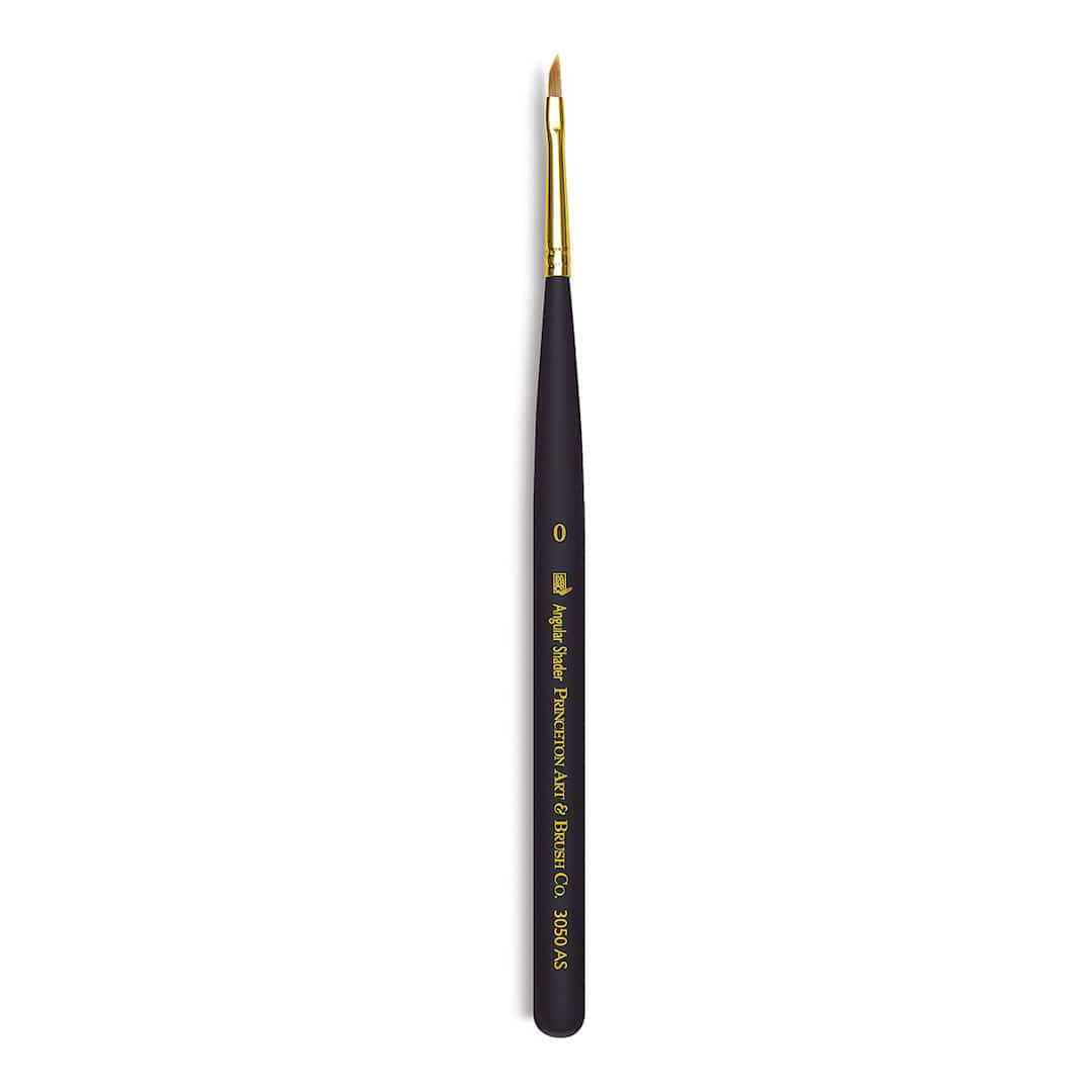 Open in modal - Princeton Mini Brush - Angular Shader, Mini Handle, Size 0