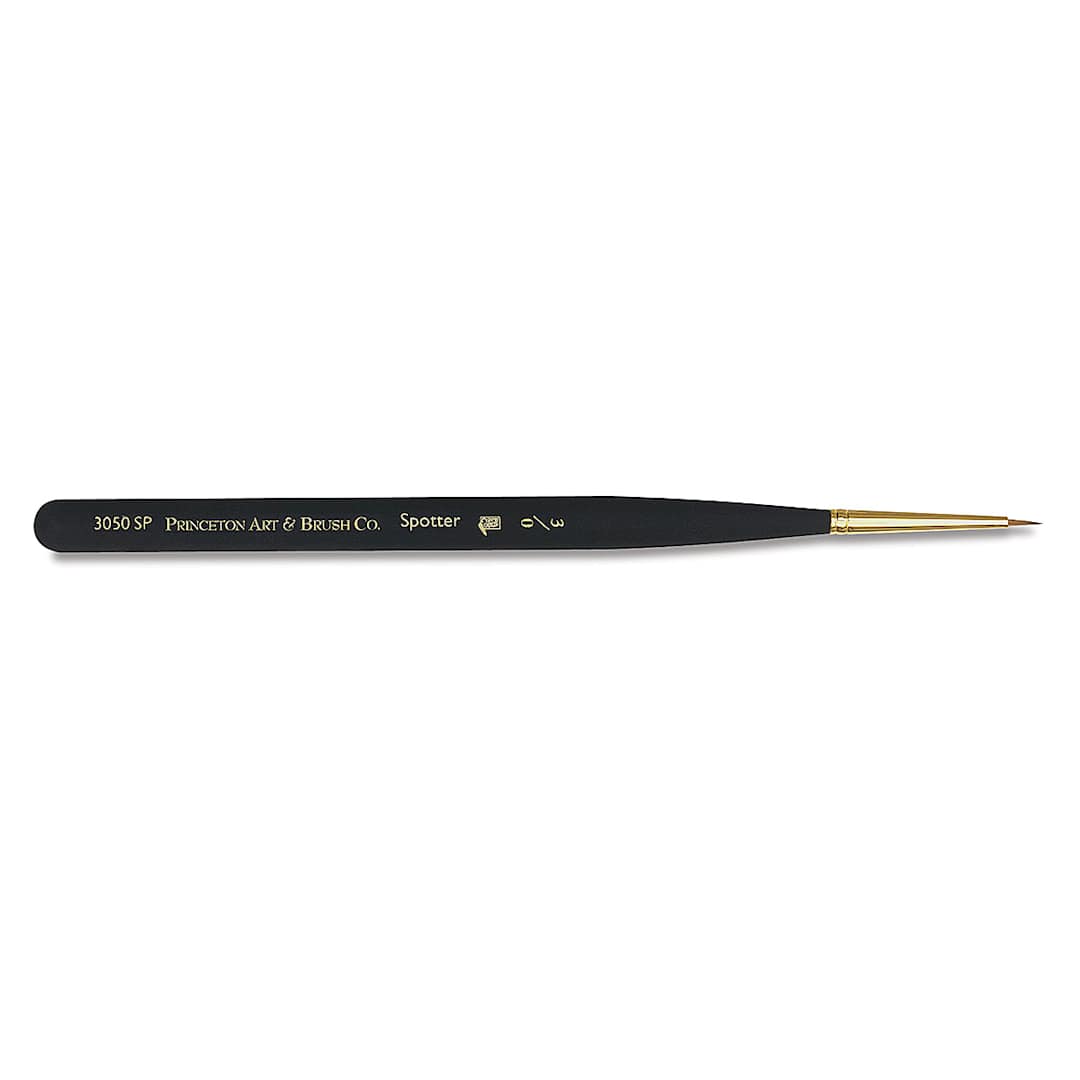 Open in modal - Princeton Mini Detailer Series 300 Synthetic Brushes, Spotter Mini Brush - Size 3/0