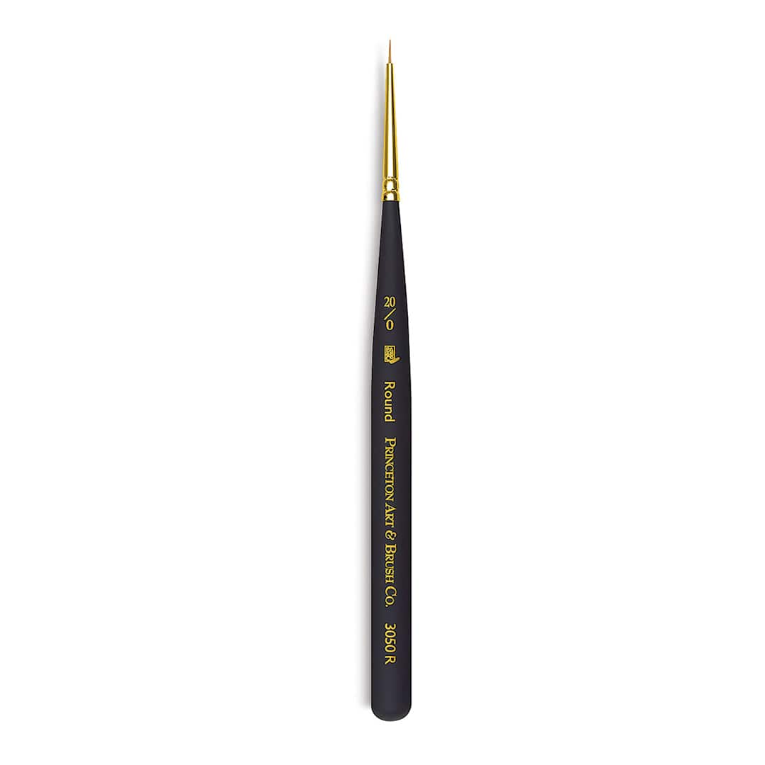 Open in modal - Princeton Mini Brush - Round, Mini Handle, Size 20/0