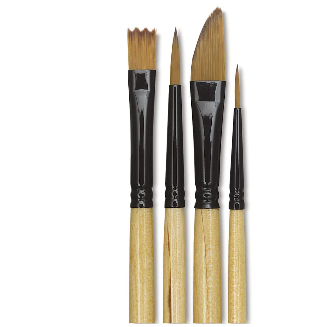Open in modal - Dynasty Black Gold - Set of 4 Landscape / Portrait Brushes shown