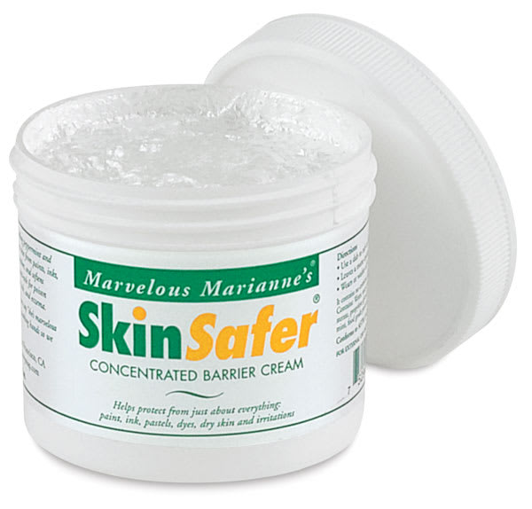 Open in modal - Marvelous Marianne's SkinSafer Barrier Cream - Open jar showing cream