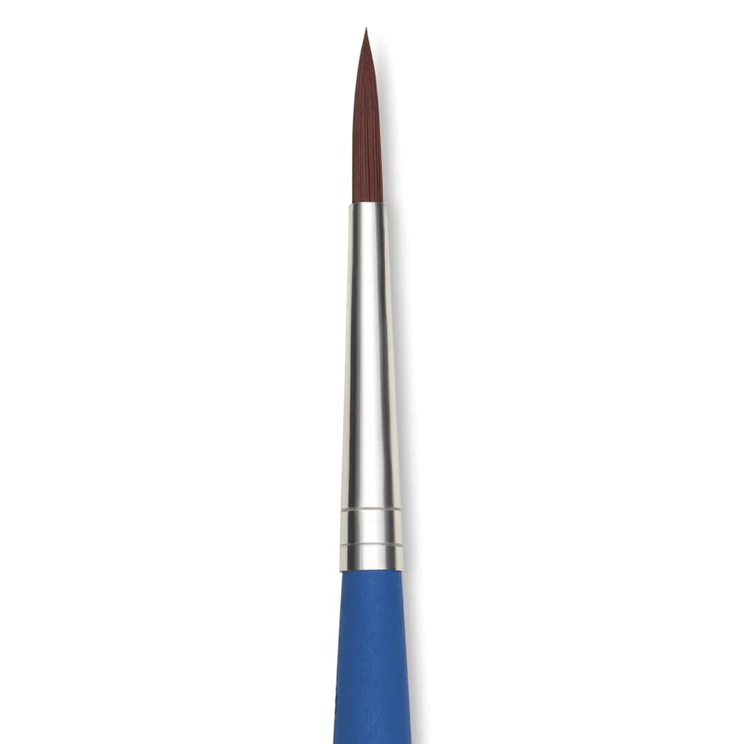Open in modal - Da Vinci Forte Basic Synthetic Brush - Round, Short Handle, Size 4, close-up