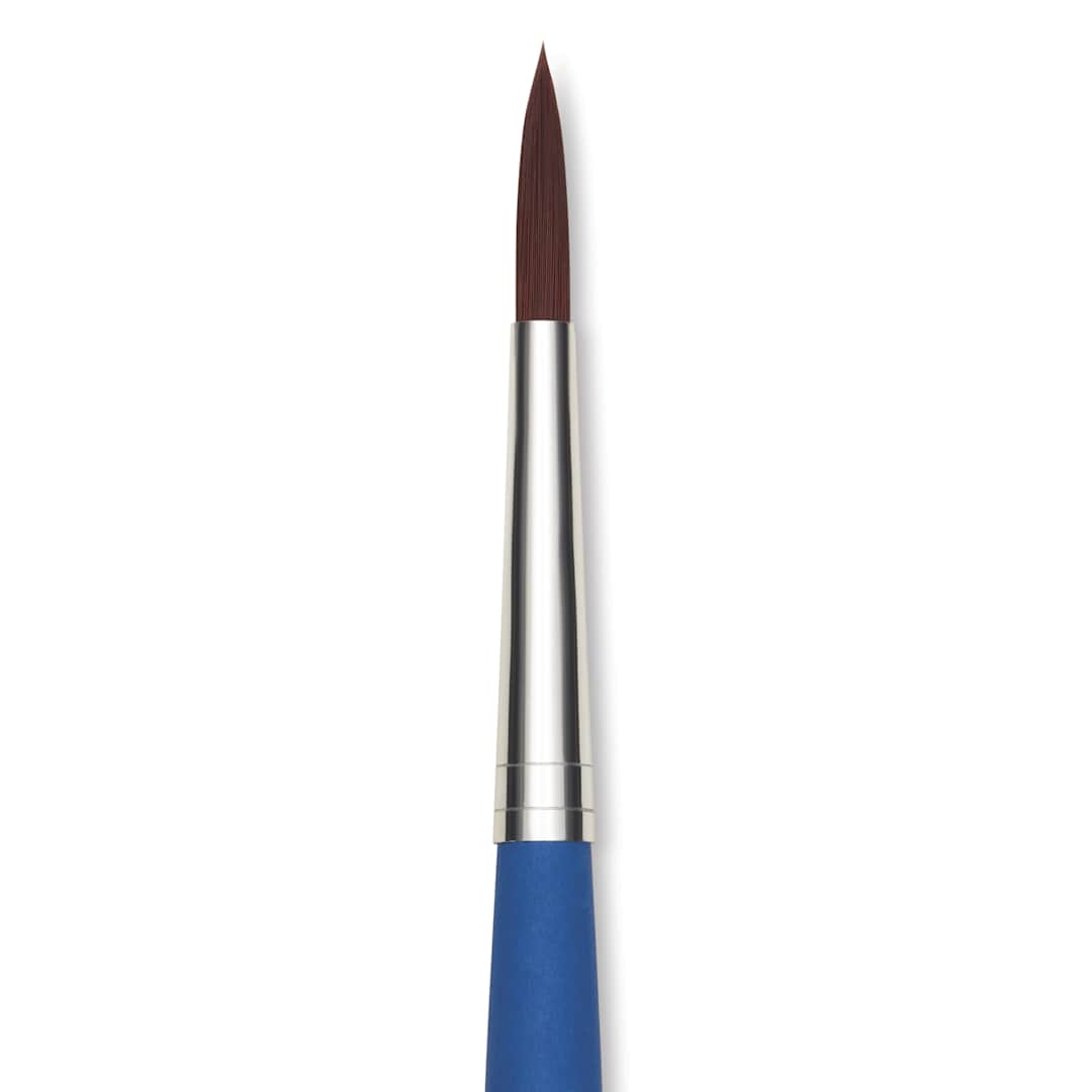Open in modal - Da Vinci Forte Basic Synthetic Brush - Round, Short Handle, Size 6, close-up