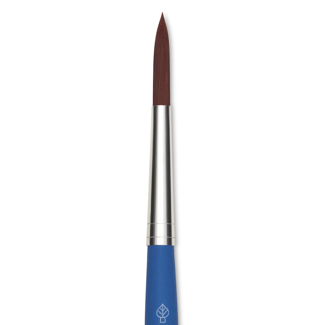 Open in modal - Da Vinci Forte Basic Synthetic Brush - Round, Short Handle, Size 8, close-up