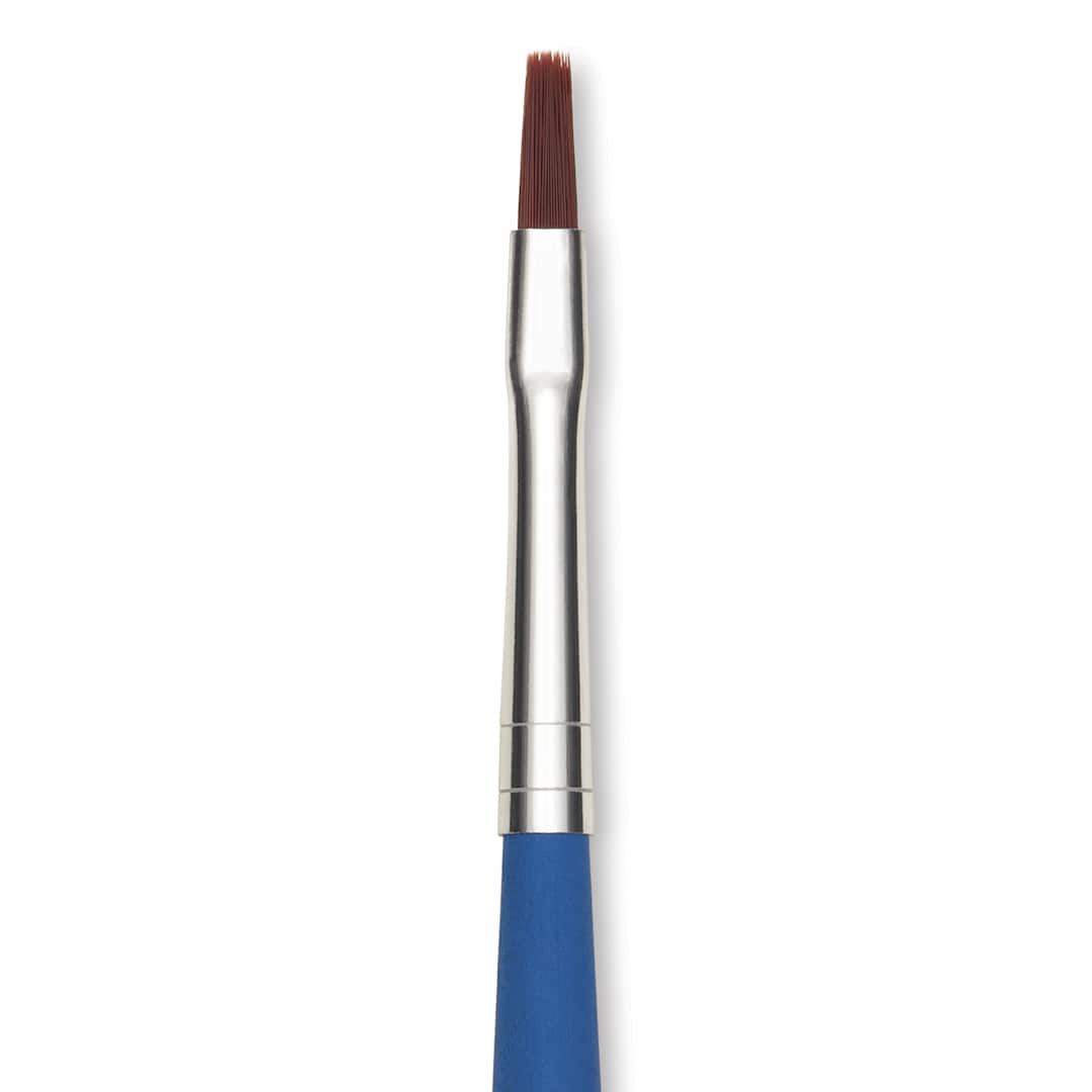 Open in modal - Da Vinci Forte Basic Synthetic Brush - Flat, Short Handle, Size 2, close-up