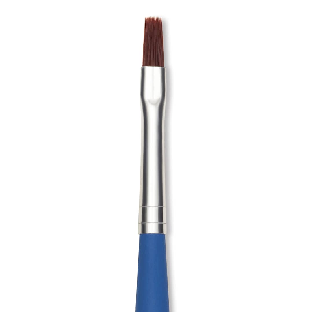 Open in modal - Da Vinci Forte Basic Synthetic Brush - Flat, Short Handle, Size 4, close-up