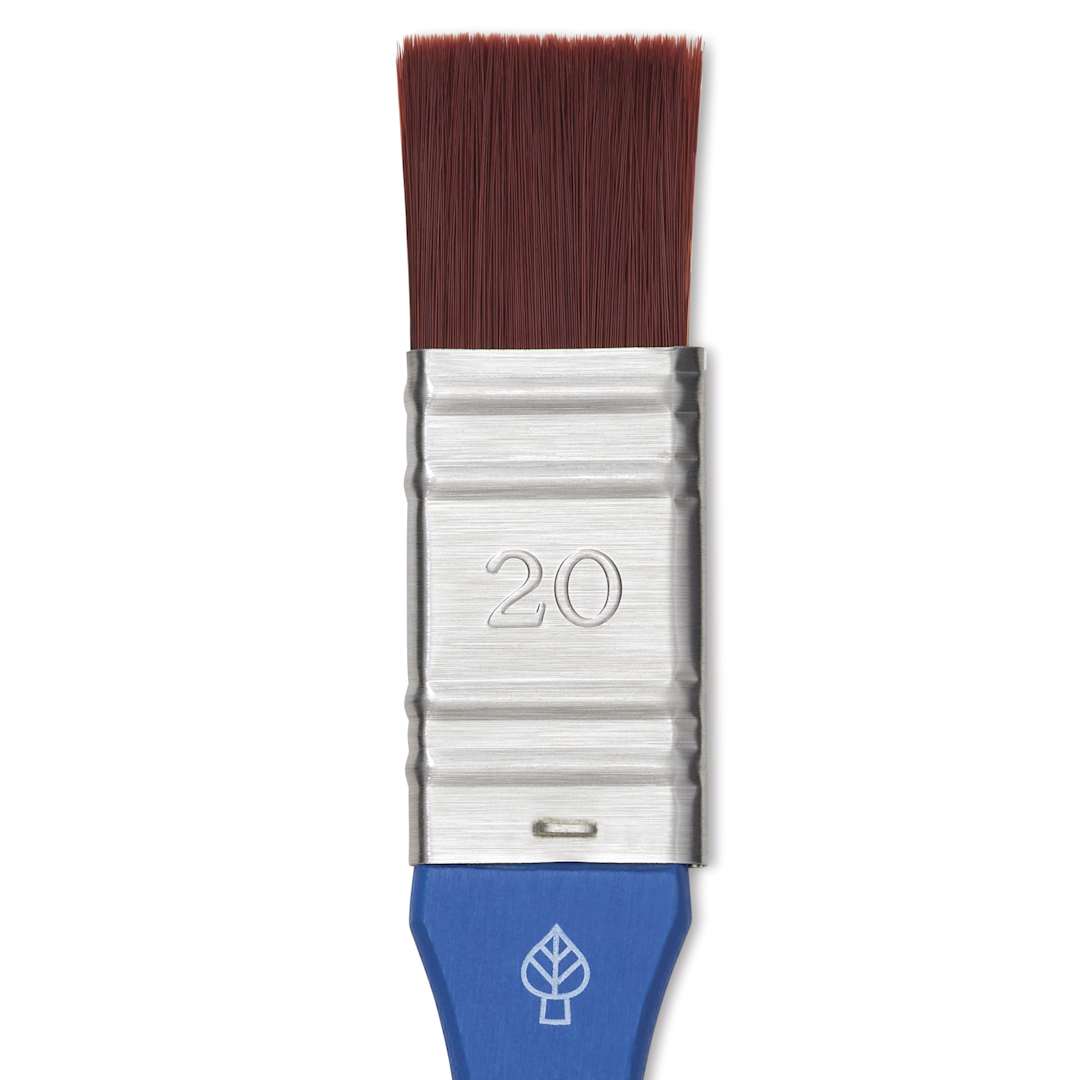 Open in modal - Da Vinci Forte Basic Synthetic Brush - Mottler, Short Handle, Size 20, close-up