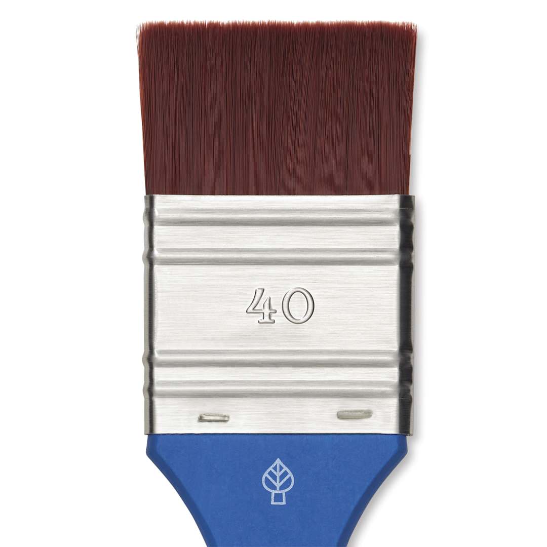Open in modal - Da Vinci Forte Basic Synthetic Brush - Mottler, Short Handle, Size 40, close-up