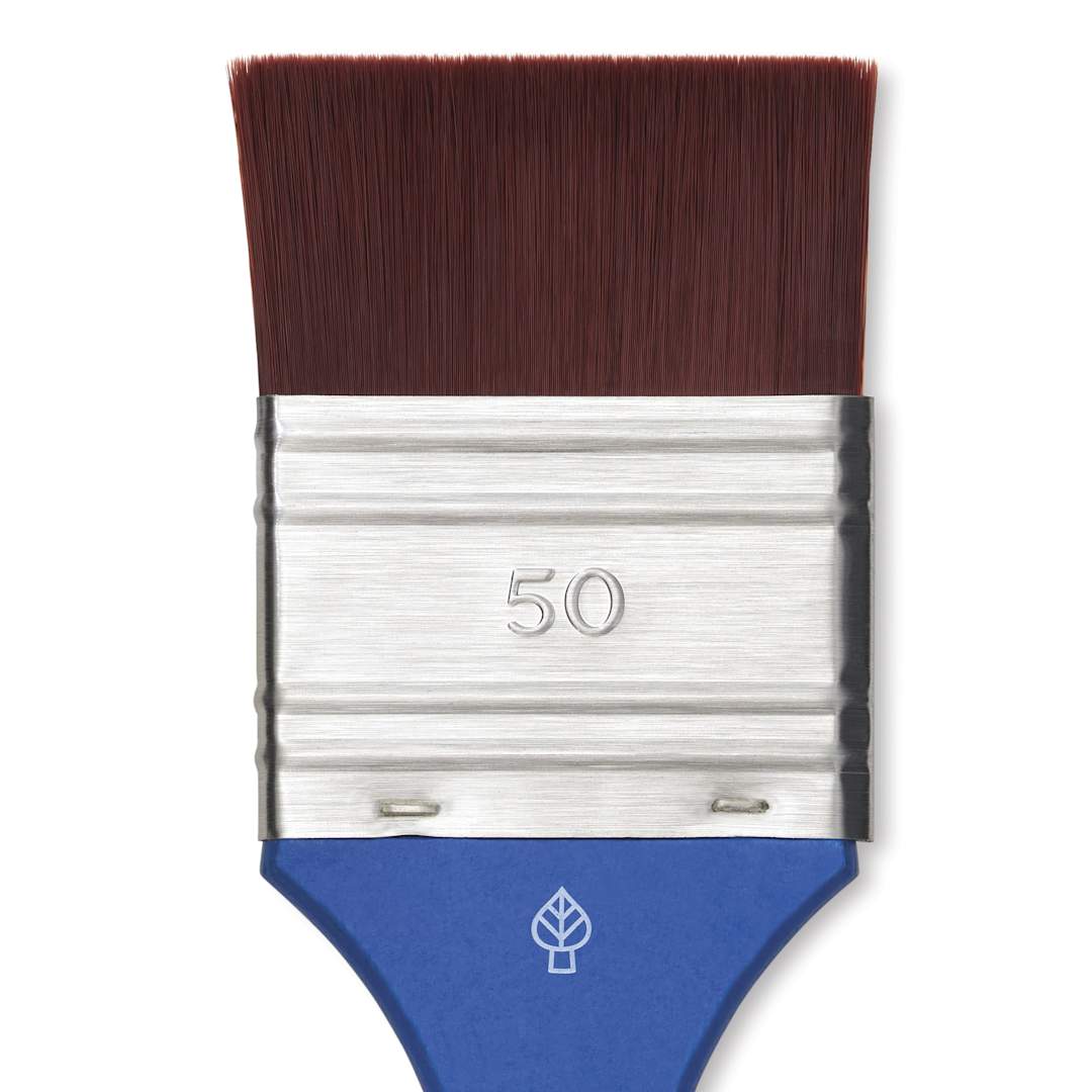 Open in modal - Da Vinci Forte Basic Synthetic Brush - Mottler, Short Handle, Size 50, close-up