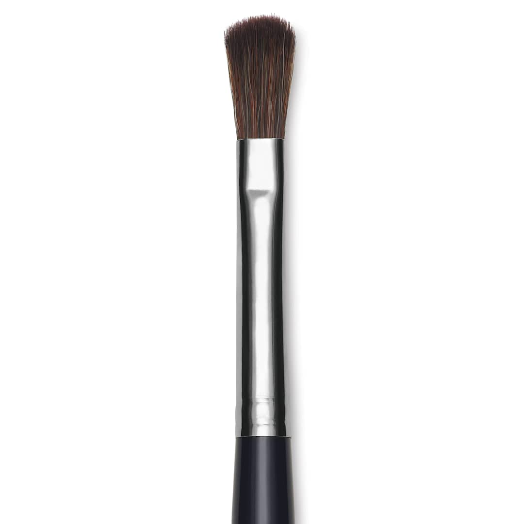 Open in modal - Da Vinci Blender Synthetic Oval Brush - Short Handle, Size 6, close-up