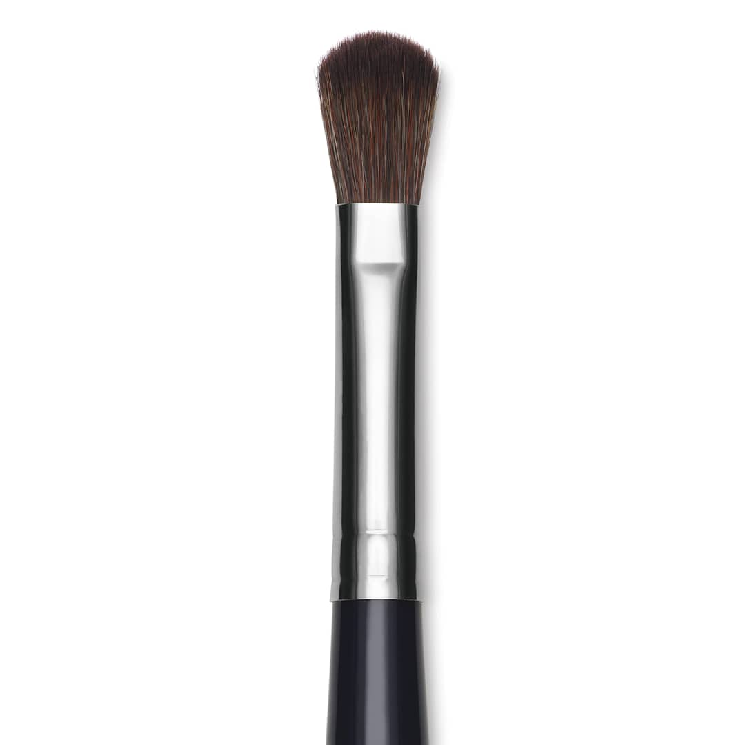 Open in modal - Da Vinci Blender Synthetic Oval Brush - Short Handle, Size 14, close-up