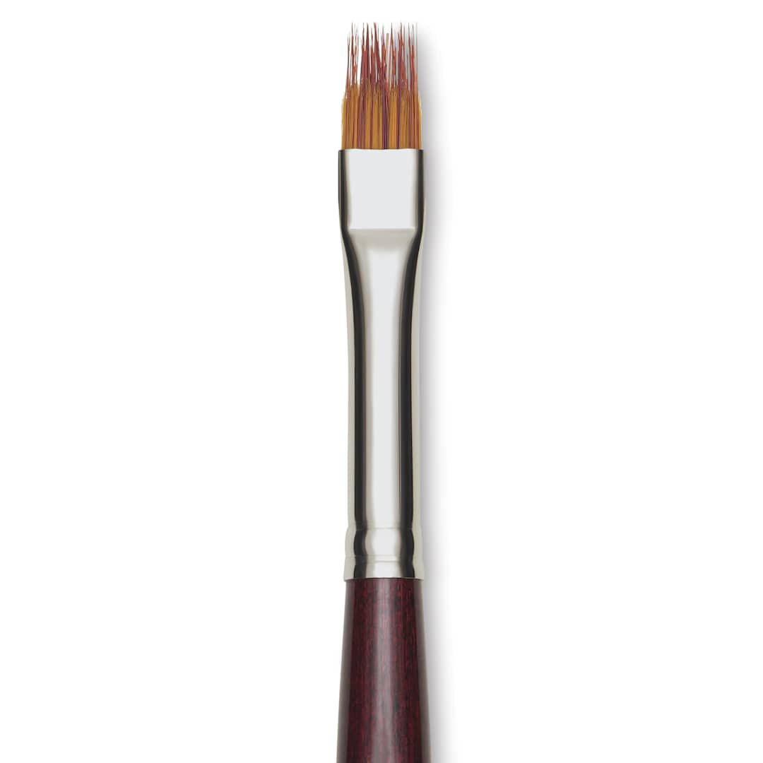 Open in modal - Da Vinci Vario Tip Synthetic Brush - 1381 Flat, Size 8, close-up