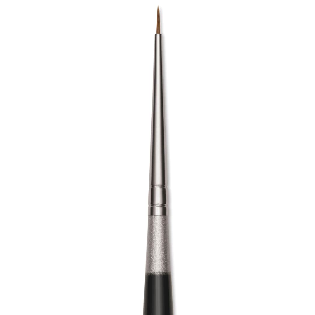 Open in modal - Da Vinci Micro Maestro Kolinsky Brush - Round, Short Handle, Size 15/0, close-up