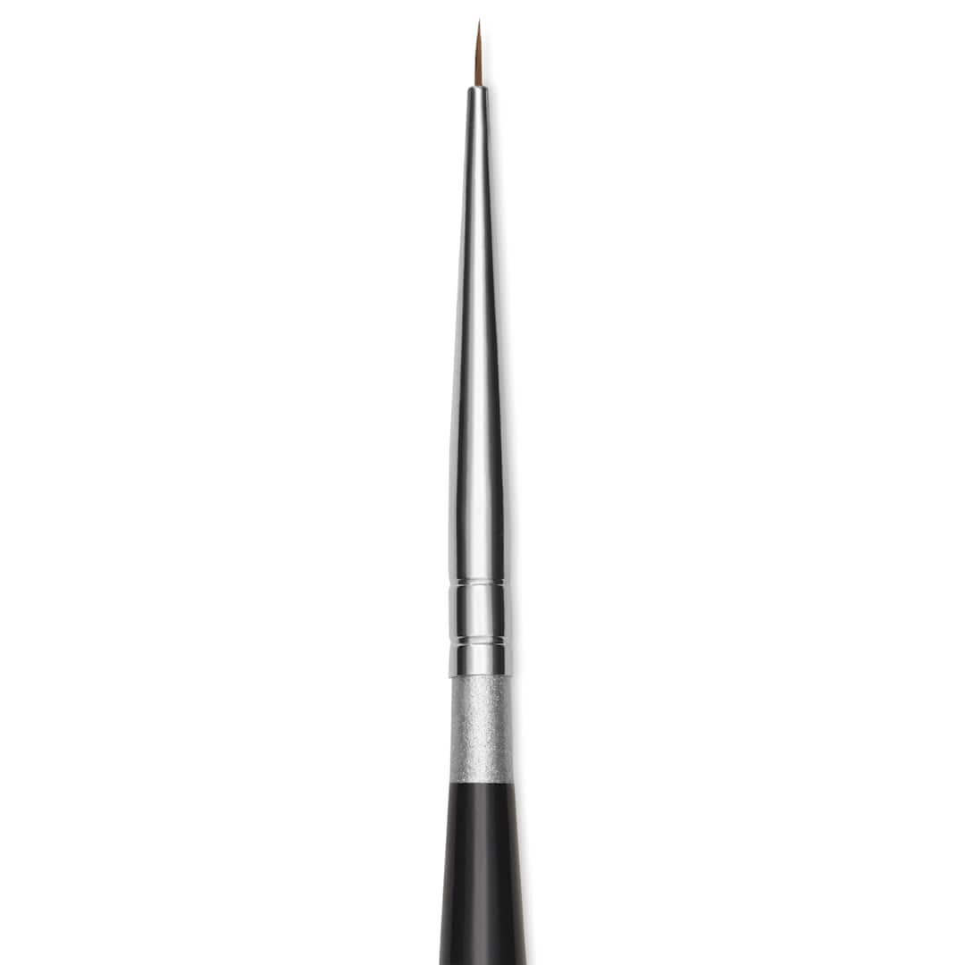 Open in modal - Da Vinci Micro Maestro Kolinsky Brush - Round, Short Handle, Size 20/0, close-up