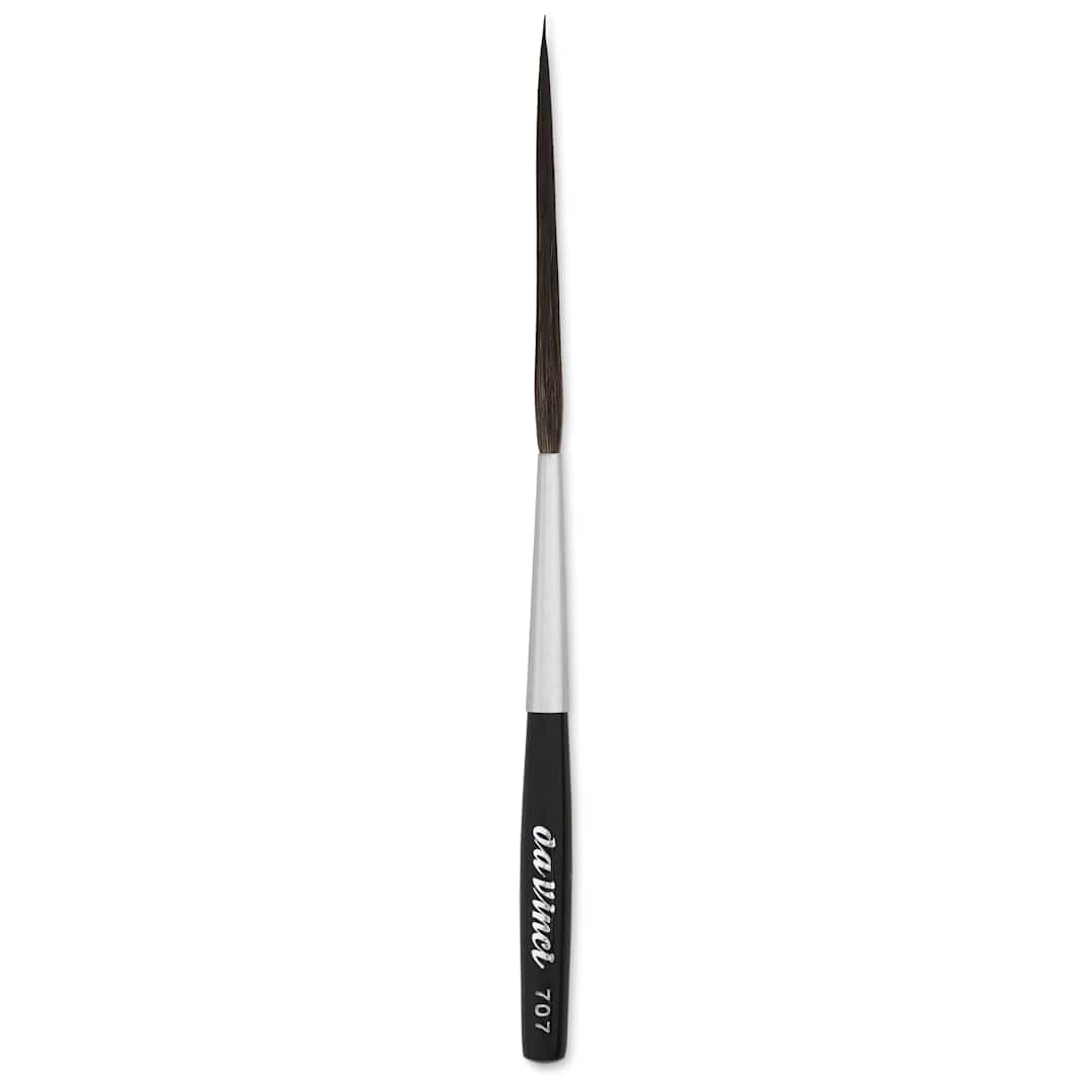 Open in modal - Da Vinci Petit Gris Pur Blue Squirrel Brush - 707 Striper Pointed, Size 8