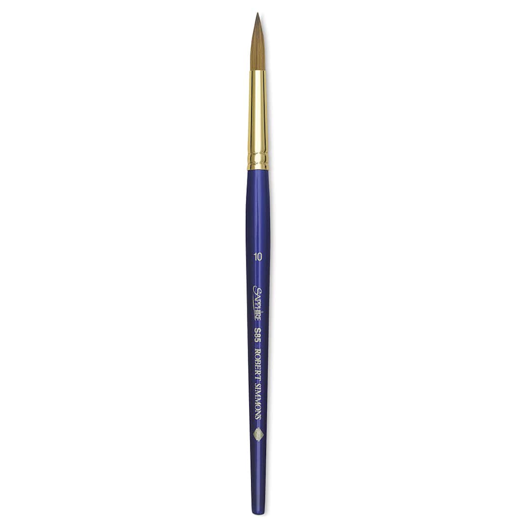 Open in modal - Robert Simmons Sapphire Brush - Round Brush shown upright