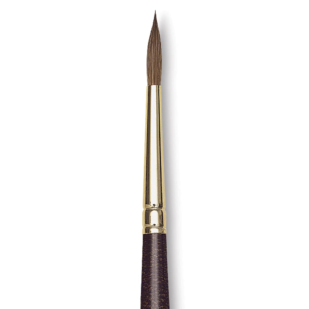 Open in modal - Da Vinci Harbin Kolinsky Brush - Sharp Round, Short Handle, Size 4