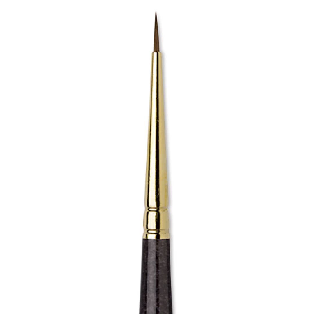 Open in modal - Da Vinci Harbin Kolinsky Brush - Sharp Round, Short Handle, 3/0 close up
