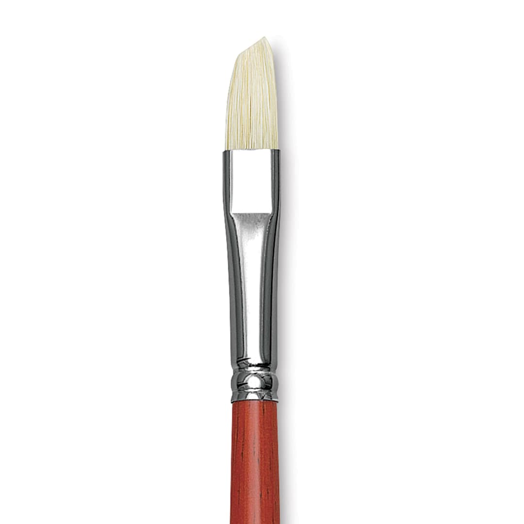Open in modal - Da Vinci Maestro 2 Hog Bristle Brush - Slant, Long Handle, Size 8