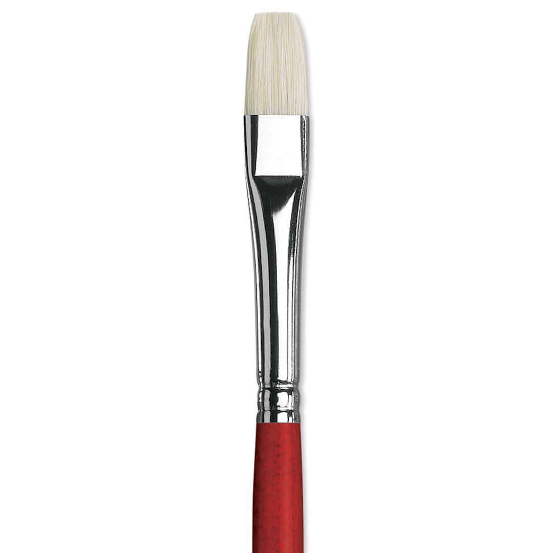 Open in modal - Da Vinci Maestro 2 Hog Bristle Brush - Bright, Long Handle, Size 5 close up