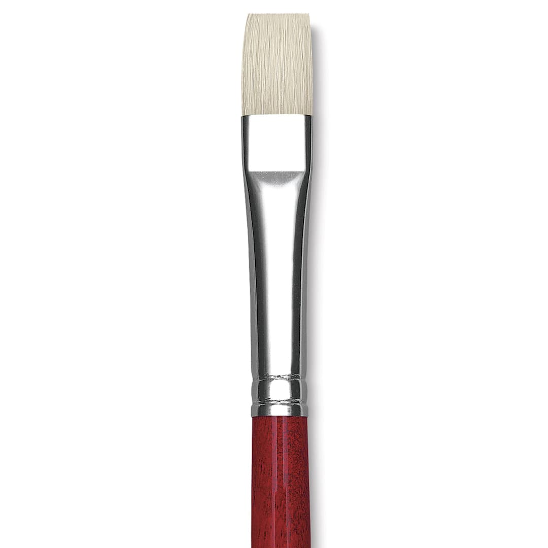 Open in modal - Da Vinci Maestro 2 Hog Bristle Brush - Bright, Long Handle, Size 6