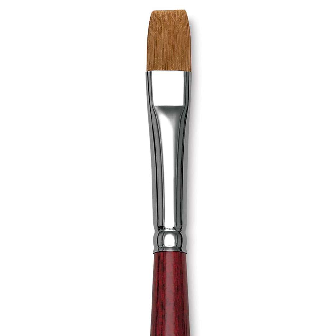 Open in modal - Da Vinci Cosmotop Spin Brush - Flat, Short Handle, Size 12 close up