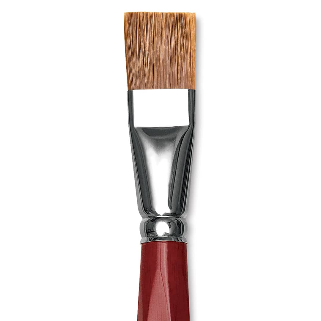 Open in modal - Da Vinci Cosmotop Spin Brush - Flat, Short Handle, Size 20 close up