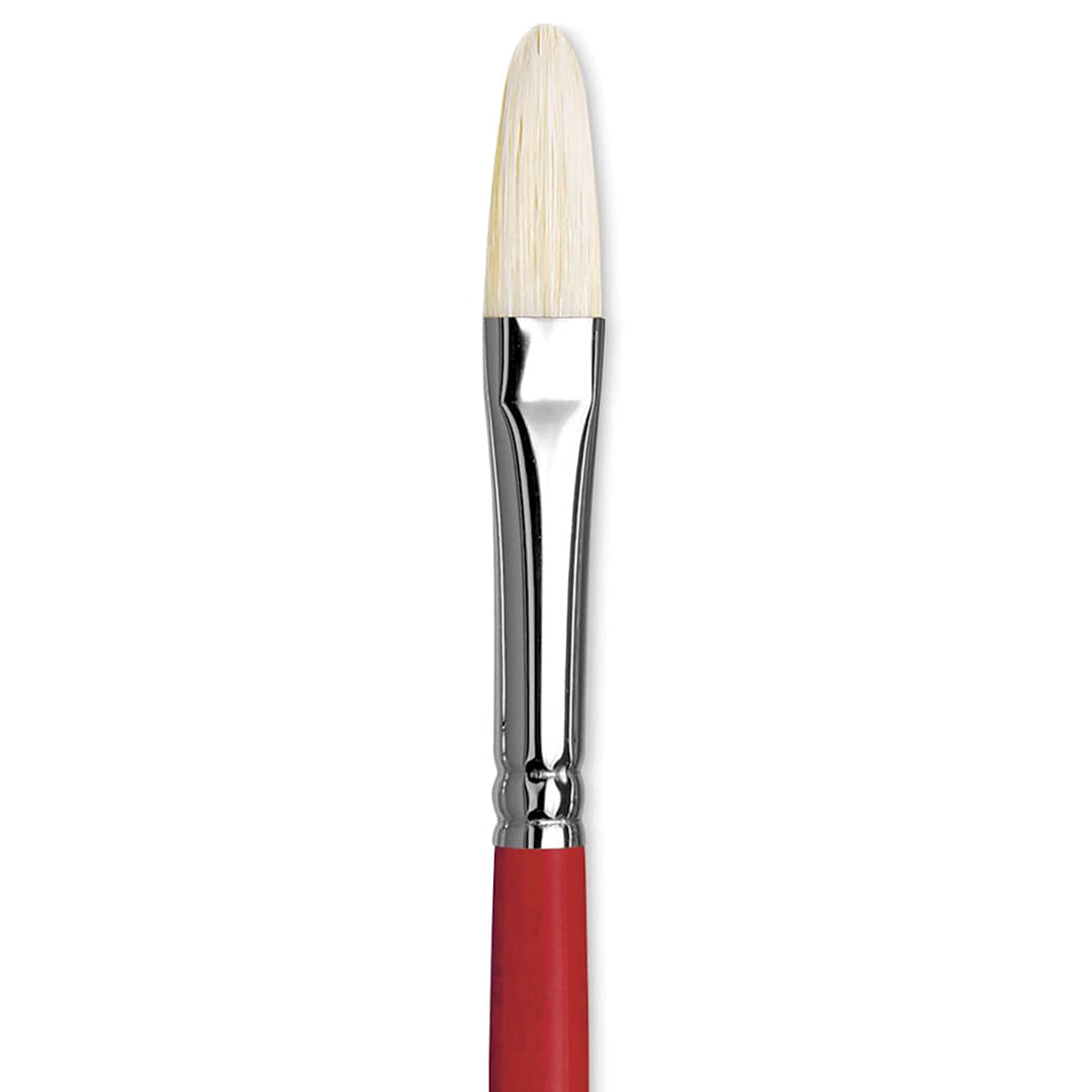 Open in modal - Da Vinci Maestro 2 Hog Bristle Brush - Filbert, Long Handle, Size 6 close up
