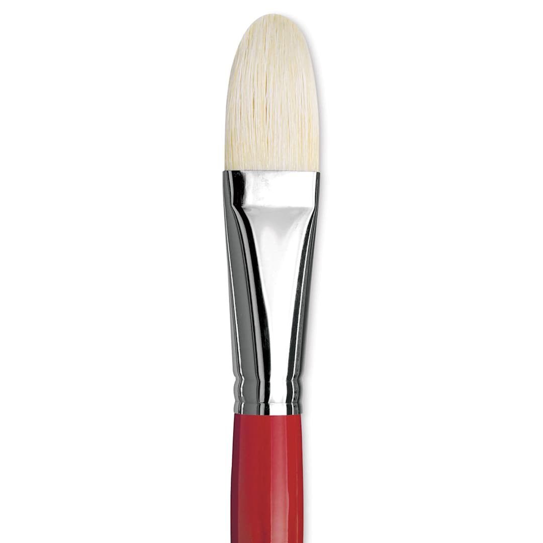 Open in modal - Da Vinci Maestro 2 Hog Bristle Brush - Filbert, Long Handle, Size 16 close up