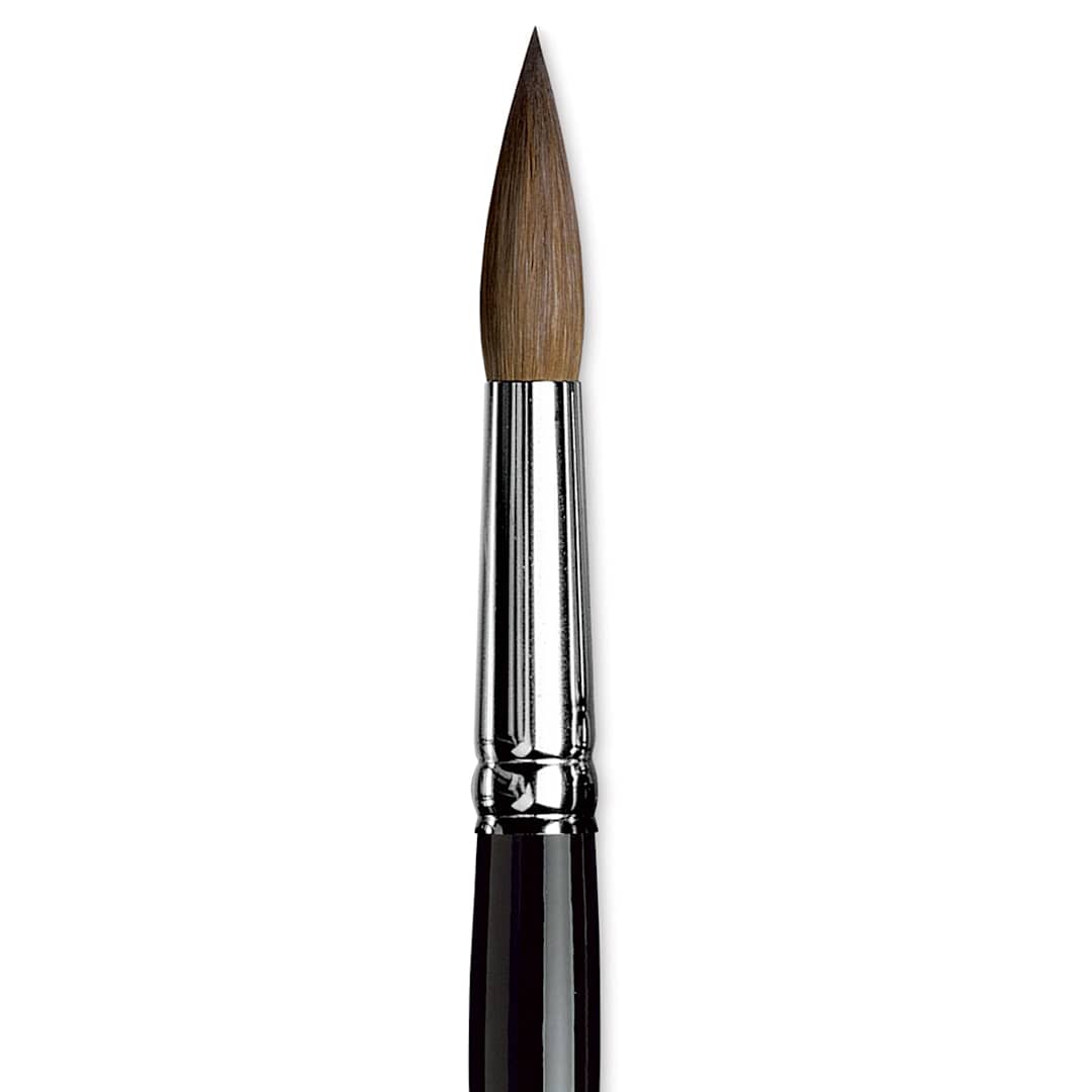 Open in modal - Da Vinci Maestro Kolinsky Sable Brush - Round, Short Handle, Size 16 close up