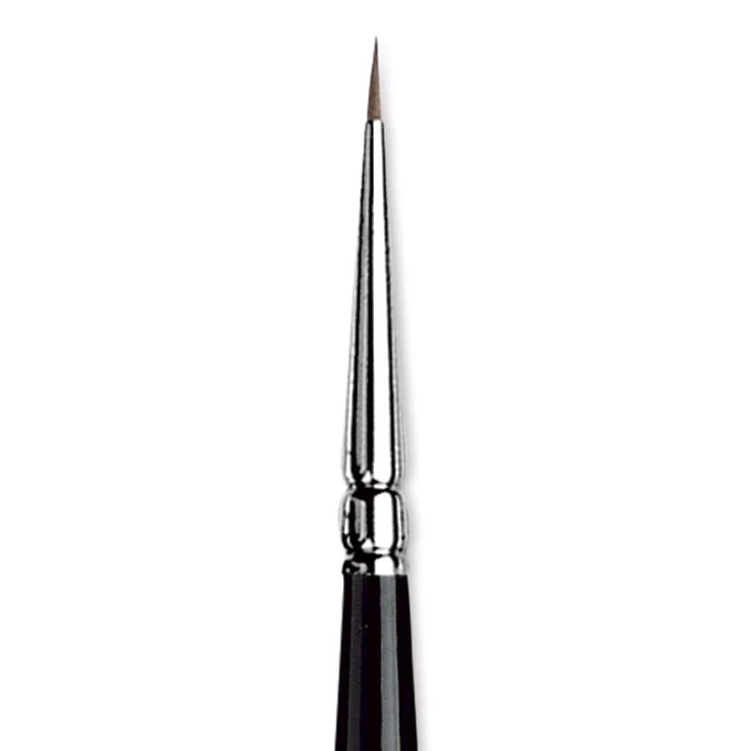 Open in modal - Da Vinci Maestro Kolinsky Sable Brush - Round, Short Handle, 2/0 close up