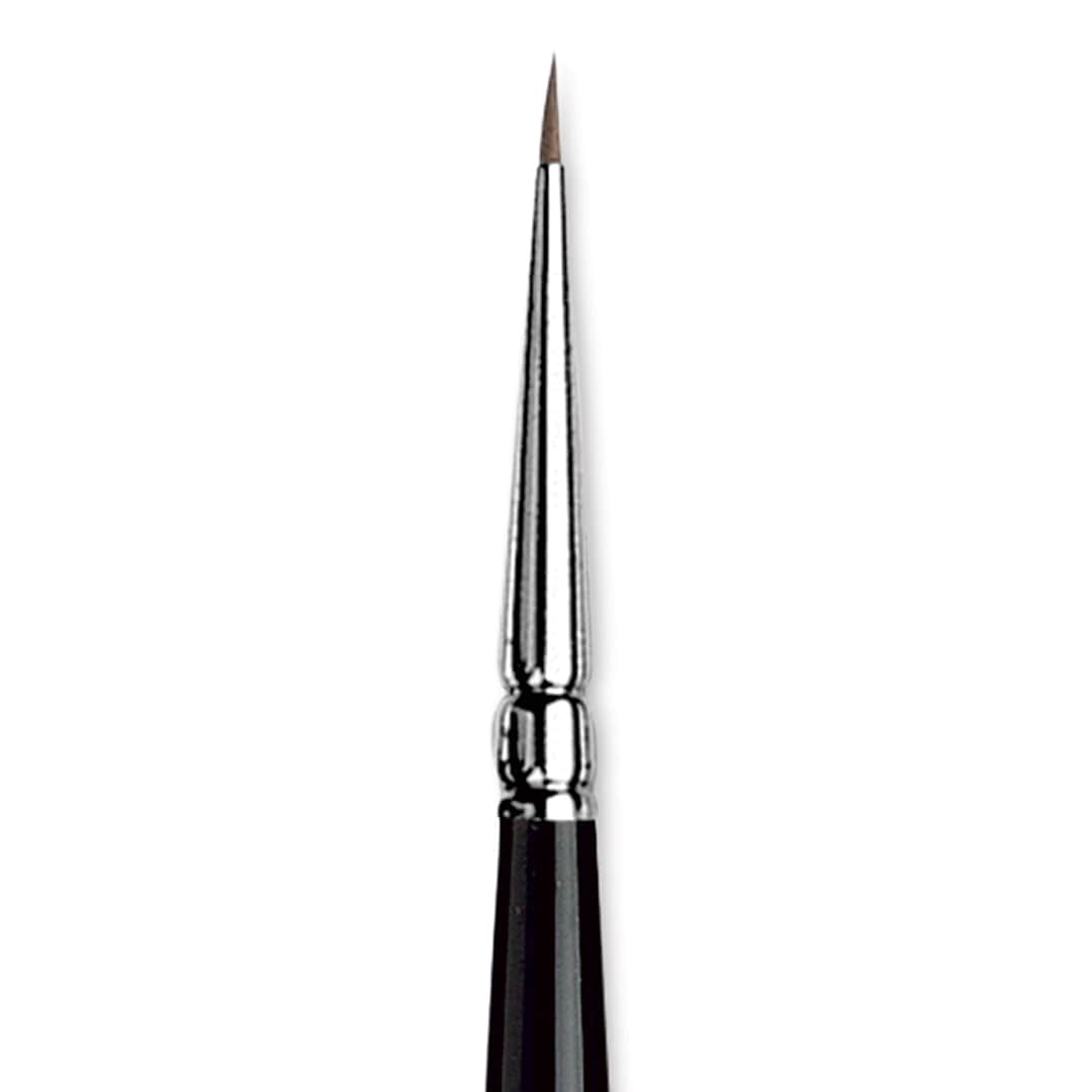Open in modal - Da Vinci Maestro Kolinsky Sable Brush - Round, Short Handle, 3/0 close up