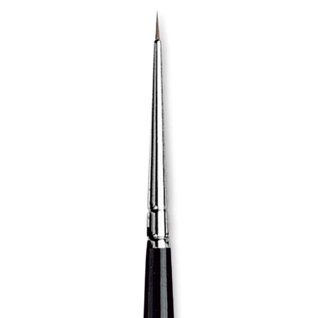 Open in modal - Da Vinci Maestro Kolinsky Sable Brush - Round, Short Handle, 5/0 close up