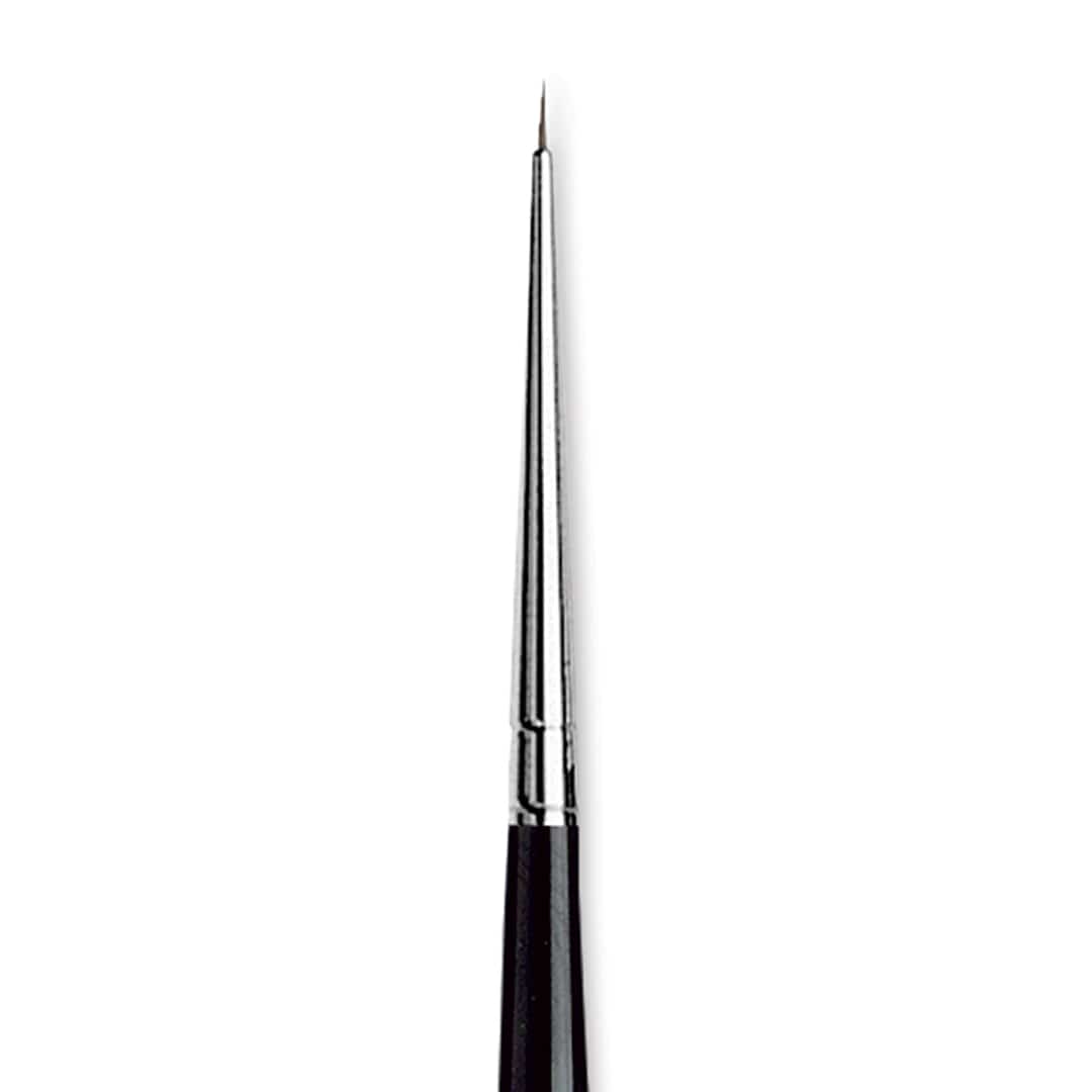 Open in modal - Da Vinci Maestro Kolinsky Sable Brush - Round, Short Handle, 10/0 close up