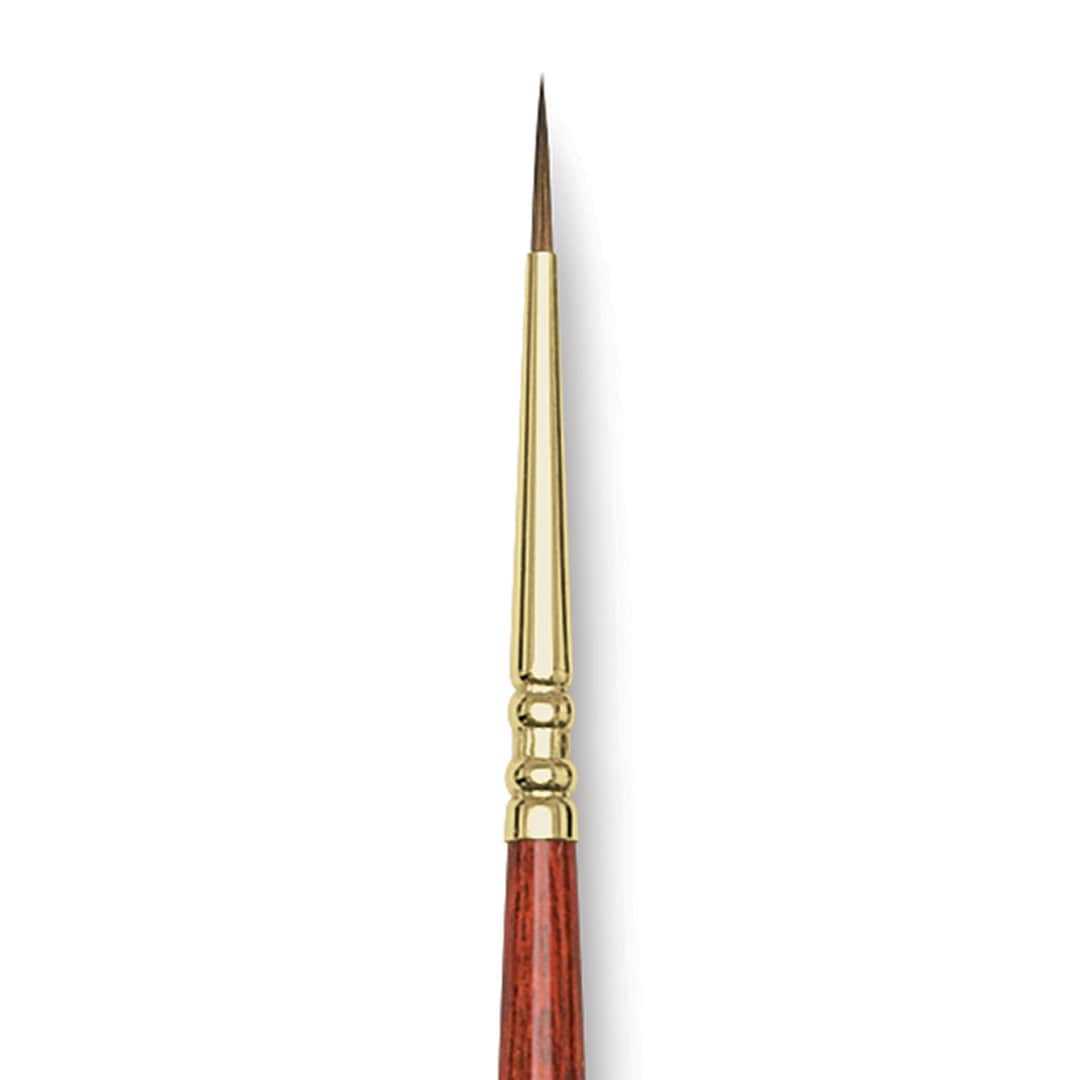 Open in modal - Blick Master Kolinsky Sable Brush - Pointed Round, Short Handle, Size 0 close up