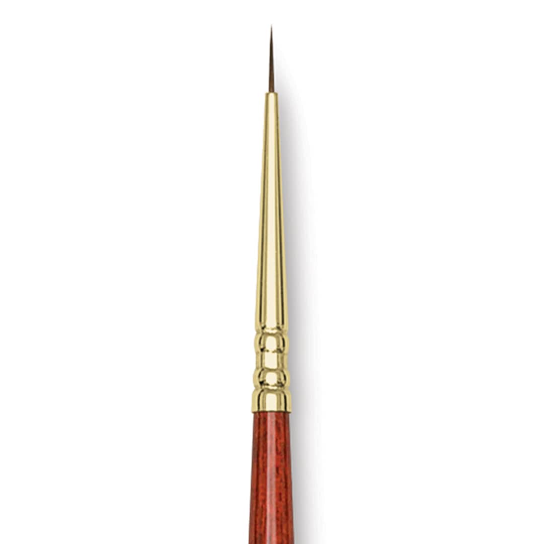 Open in modal - Blick Master Kolinsky Sable Brush - Pointed Round, Short Handle, 3/0 close up
