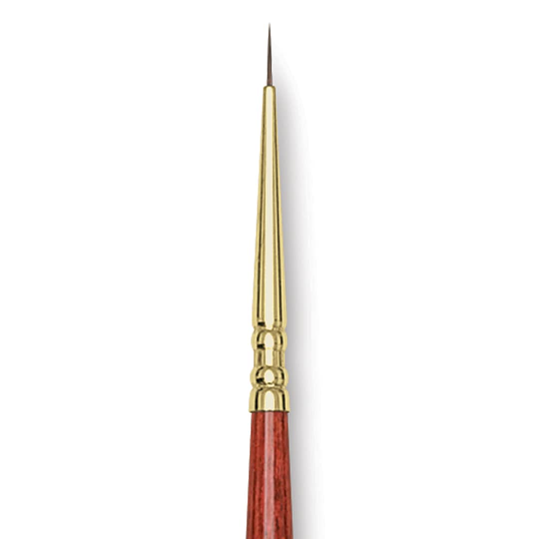 Open in modal - Blick Master Kolinsky Sable Brush - Pointed Round, Short Handle, 4/0 close up