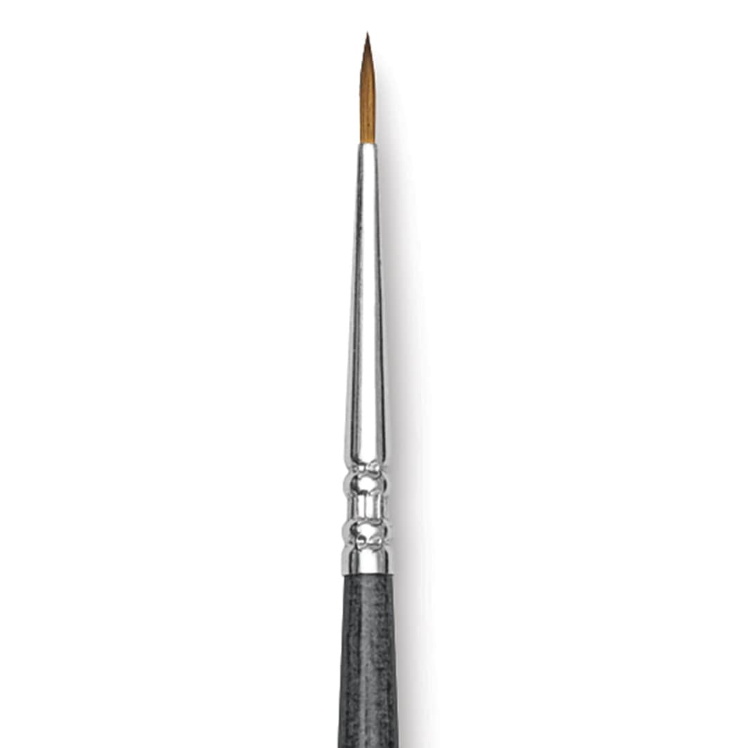 Open in modal - Blick Studio Sable Brush - Round, Short Handle, Size 0 close up