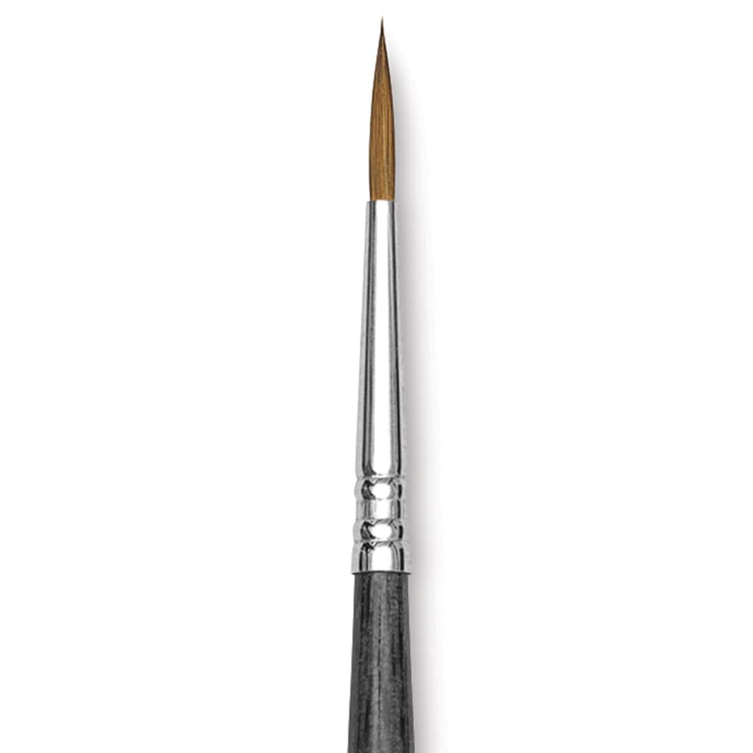 Open in modal - Blick Studio Sable Brush - Round, Short Handle, Size 2 close up
