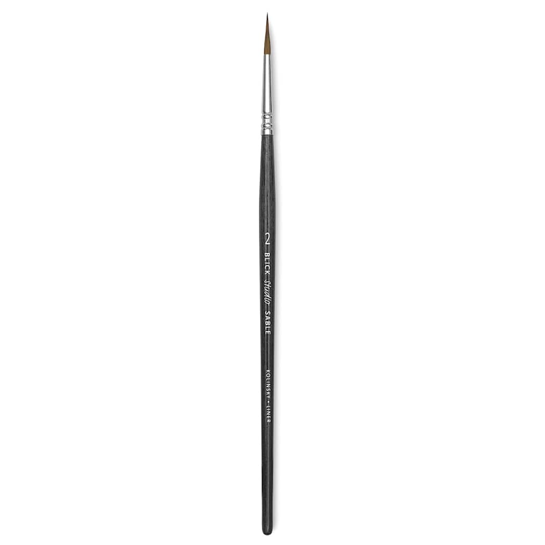 Open in modal - Blick Studio Sable Brush - Extra Pointed Round, Short Handle, Size 2