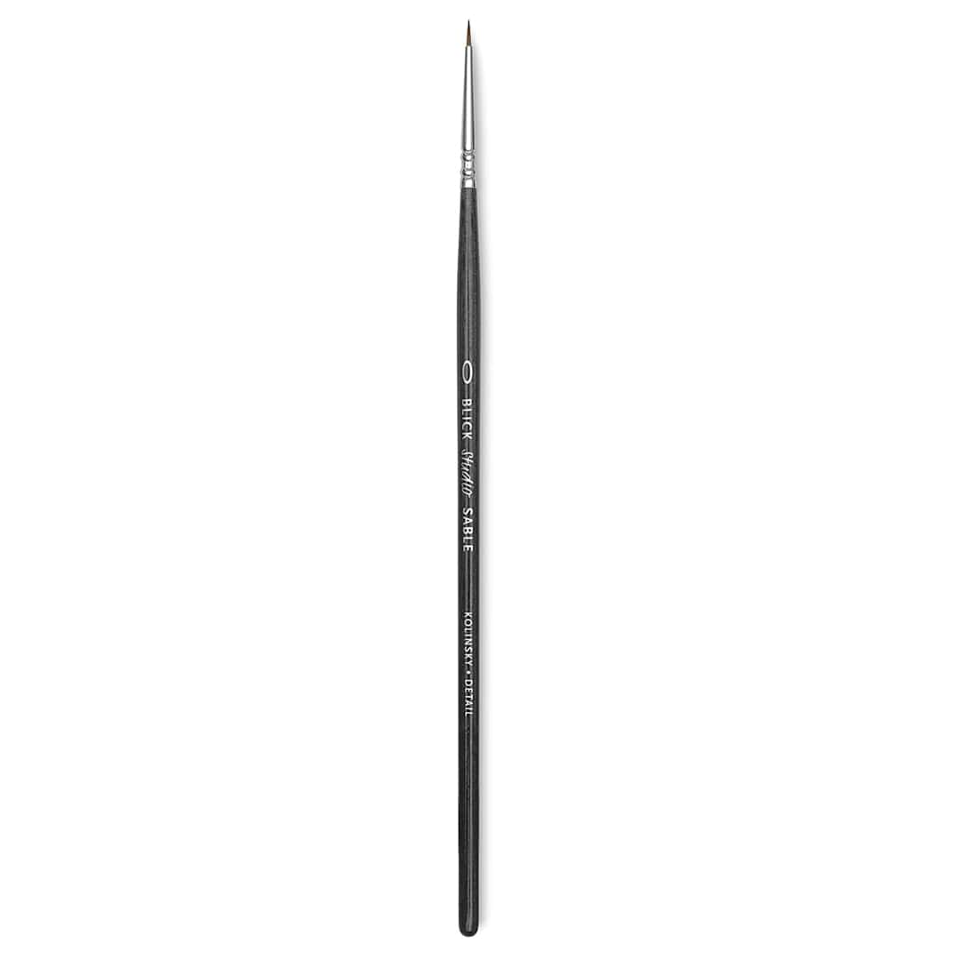 Open in modal - Blick Studio Sable Brush - Detail Round, Short Handle, Size 0