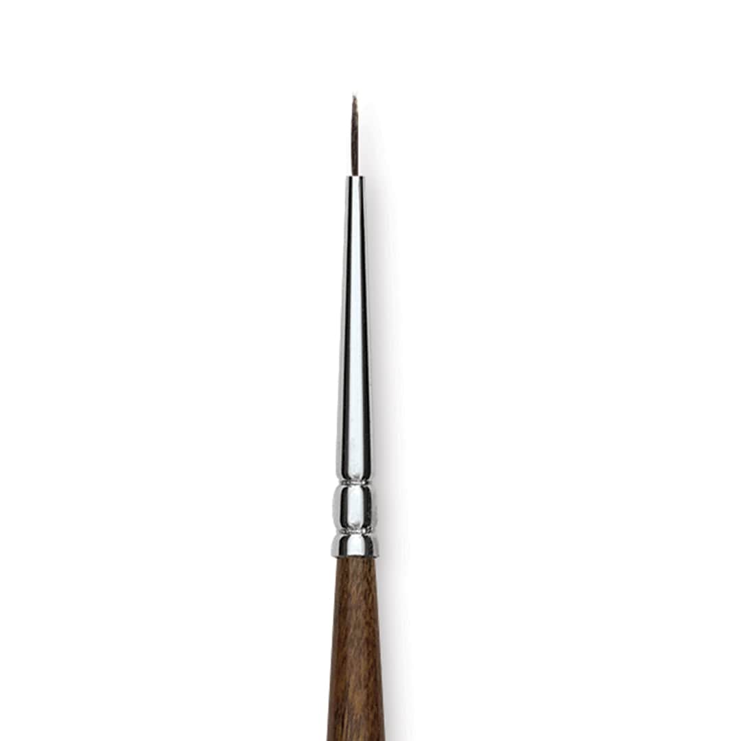 Open in modal - Blick Studio Natural Squirrel Brush - Round, Black Handle, 4/0 close up