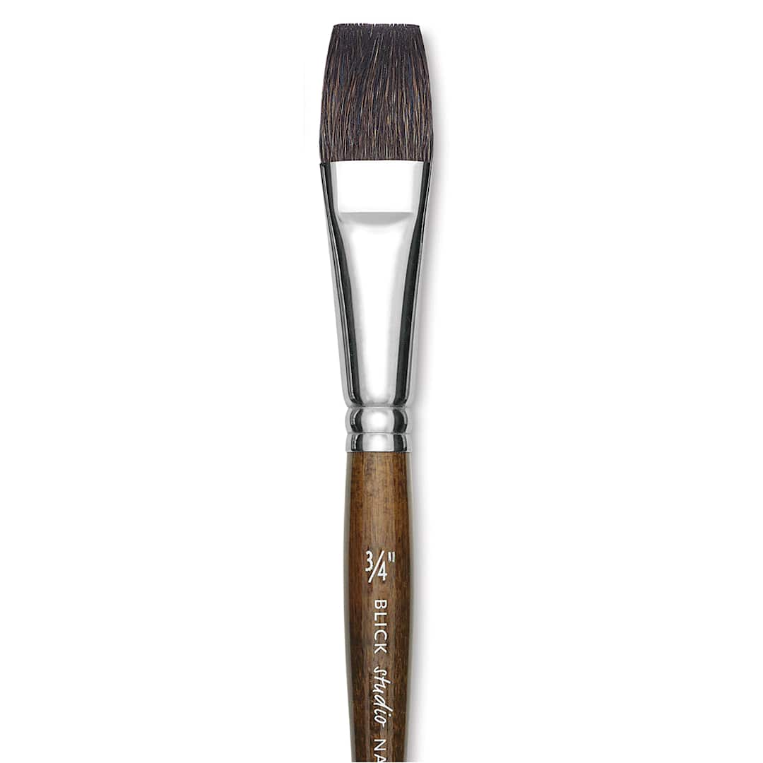 Open in modal - Blick Studio Natural Squirrel Brush - One-Stroke Wash, 3/4" closeup