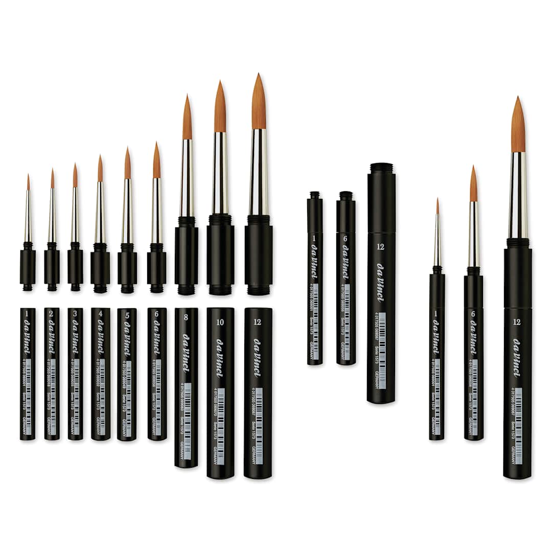 Open in modal - Da Vinci Cosmotop Spin Travel Brushes, various sizes shown