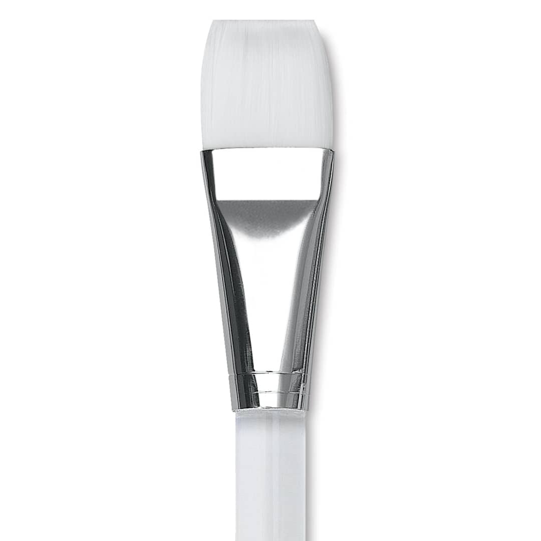 Open in modal - Blick Scholastic Wonder White Brush - Flat Foot, 1" close up