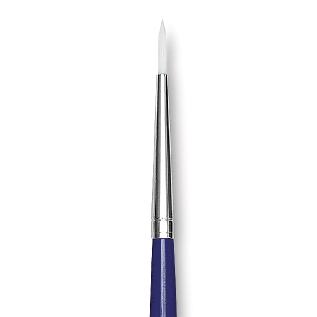Open in modal - Blick Scholastic Short Handle Wonder White Brush - Round close up