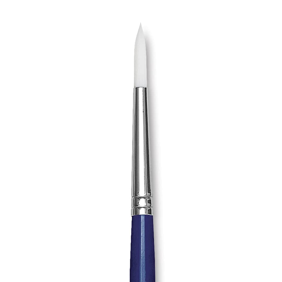 Open in modal - Blick Scholastic Short Handle Wonder White Brush - Round close up