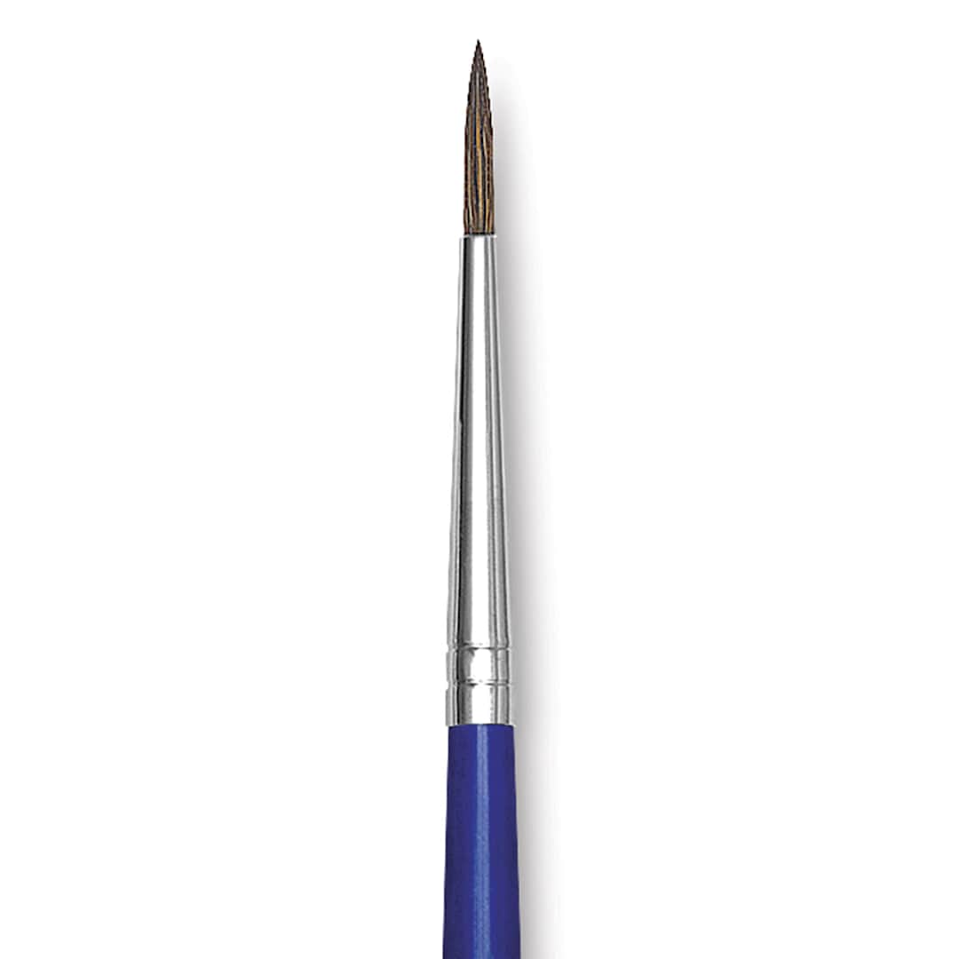 Open in modal - Blick Scholastic Ox Brush - Round, Short Handle, Size 2 close up